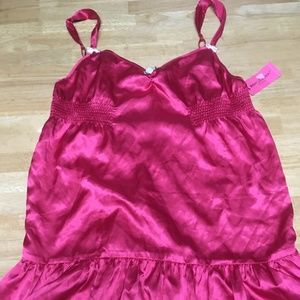 nwt Vintage Betsey Johnson Red lingerie/ top Coachella Y2K